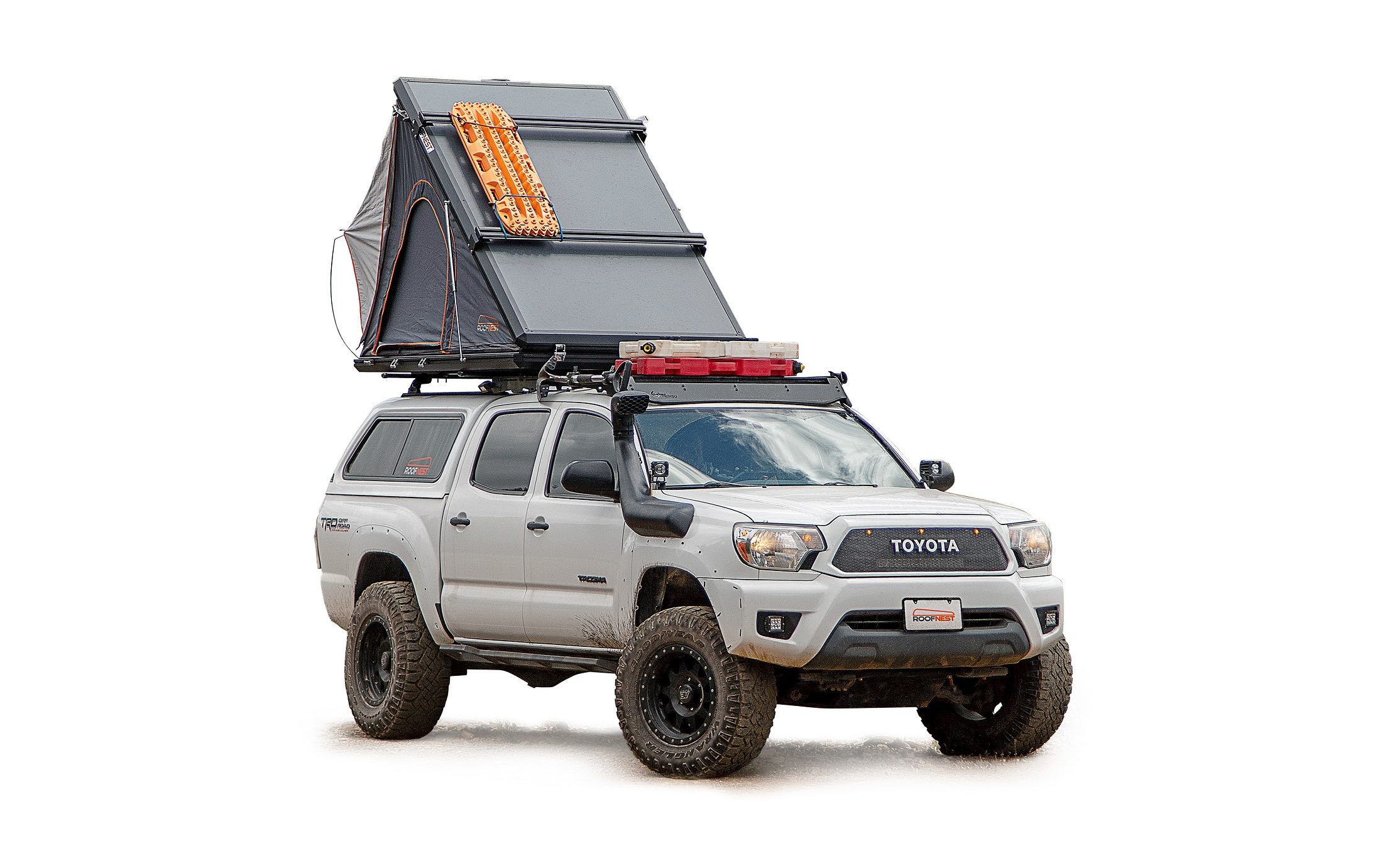 Roofnest Falcon Hardshell Roof Top Tent on Toyota Tacoma for camping